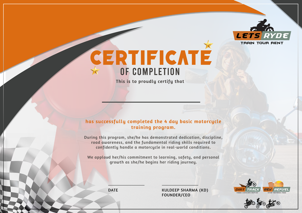 Cource Complition Certificate